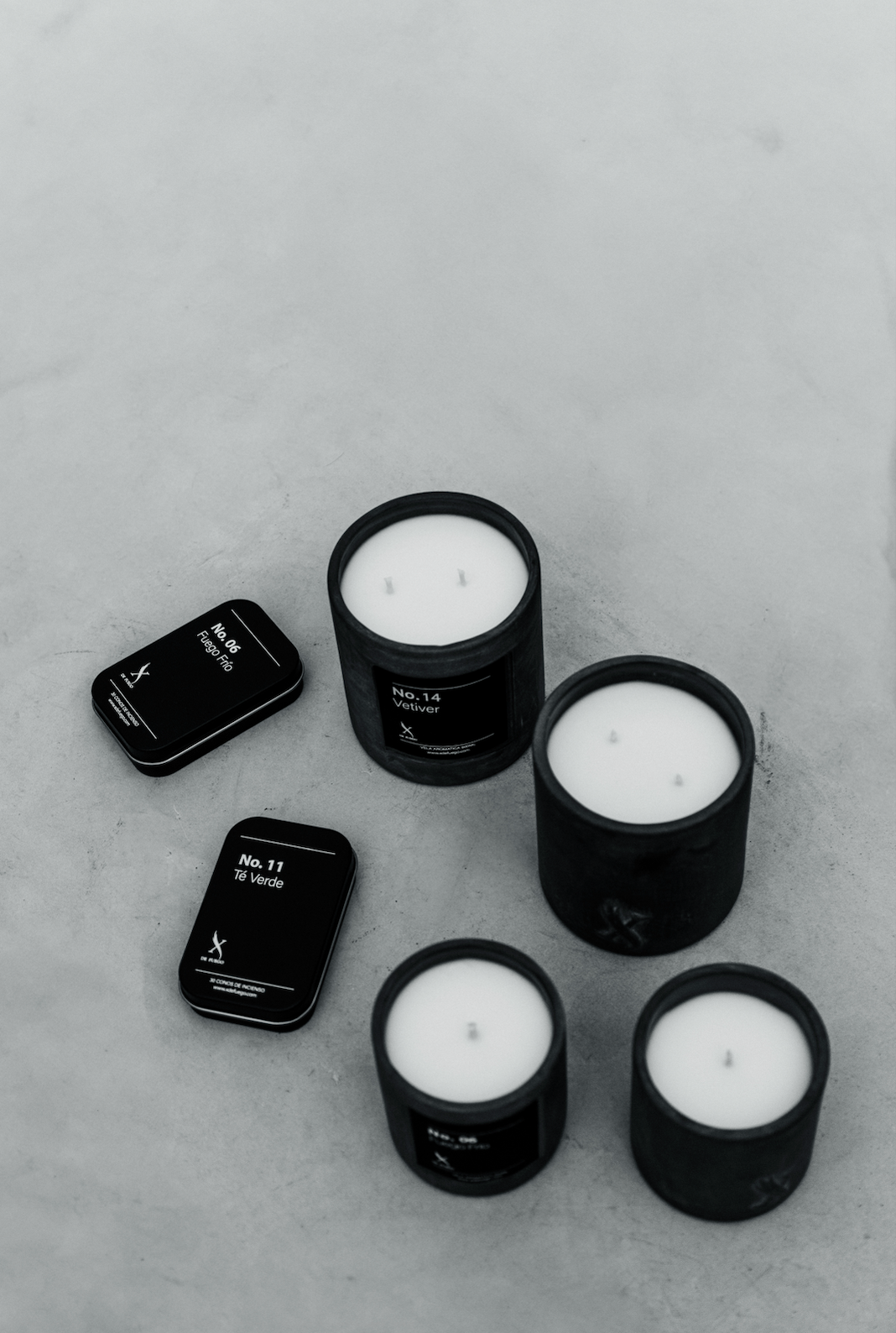 Vela Vetiver por X de fuego