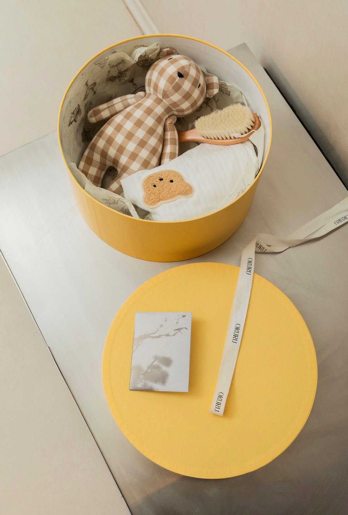 Yellow baby box