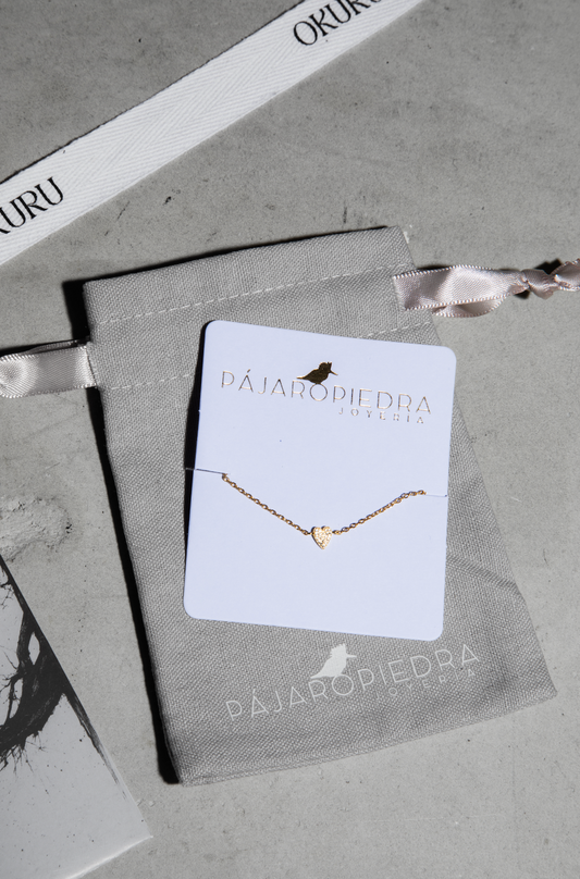 Pulsera Corazón x PájaroPiedra