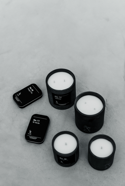 Vela Vetiver por X de fuego