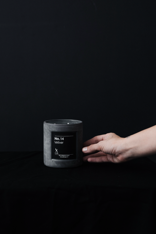 Vela Vetiver por X de fuego