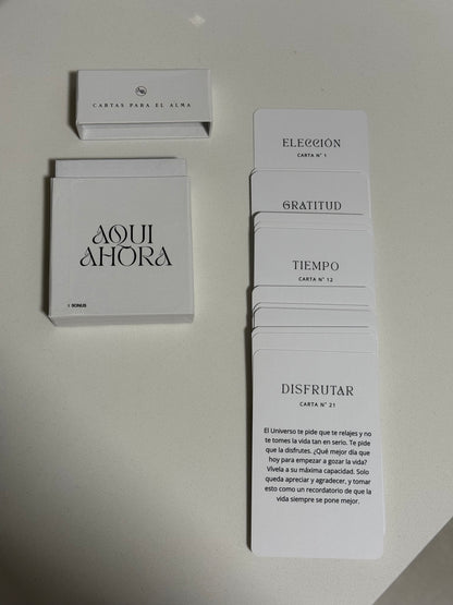 Cartas oráculo “Aquí y Ahora”